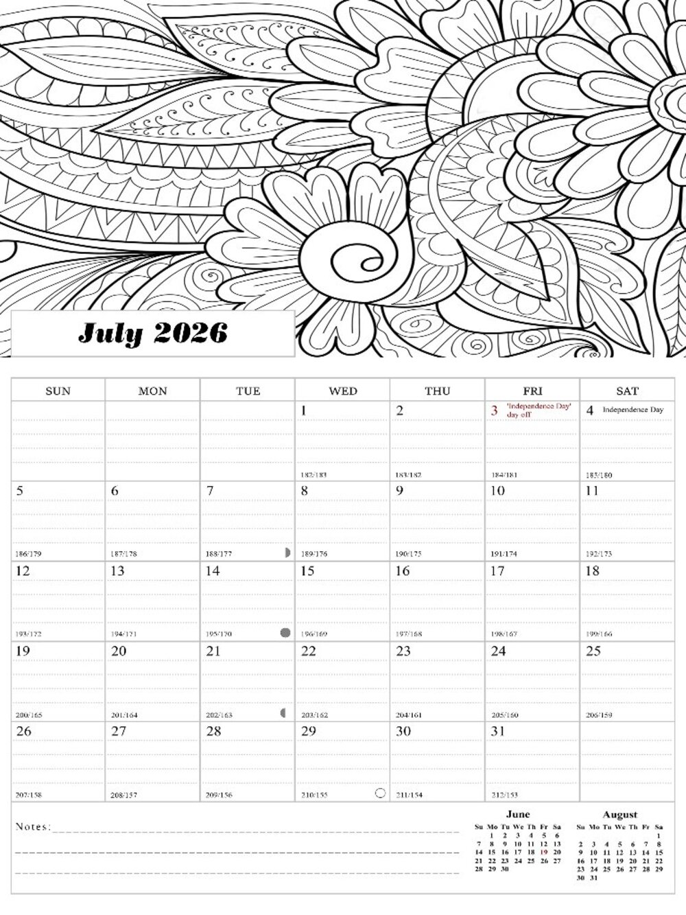 2026-2027 Wall Calendar Spiral-bound Twin-Wire - 18 Months 8.5" x 11" Flowers